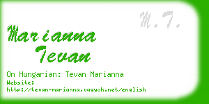 marianna tevan business card